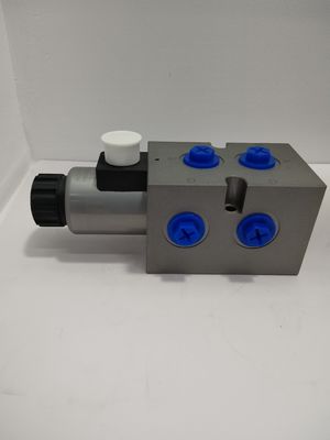 K28DCF08-10-210-27ER 27V υδραυλική βαλβίδα ελέγχου ηλεκτροσόκ 8 οδικών βαλβίδων ηλεκτροσόκ χάλυβα