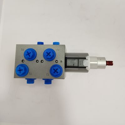K28DCF08-10-210-27ER 27V υδραυλική βαλβίδα ελέγχου ηλεκτροσόκ 8 οδικών βαλβίδων ηλεκτροσόκ χάλυβα