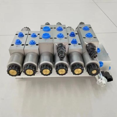 24V 6 Τράπεζα υδραυλικών βαλβίδων Manifolds για Σολενοειδή βαλβίδα ατσάλινο μπλοκ